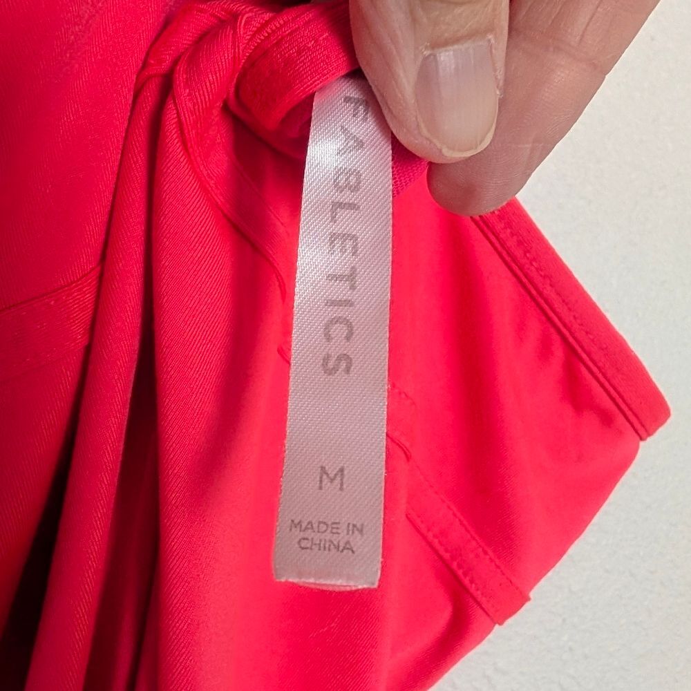 Fabletics Chicago Dress Mini Halter Hot Coral Size Medium - Picture 8 of 8